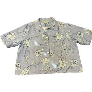 Vintage Tommy Bahama 100% Silk Shirt Size Large